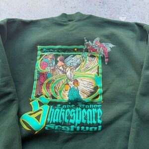 Vintage 1999 Shakespeare Festival Medieval Kingdom Fairy Art Crewneck Promo
